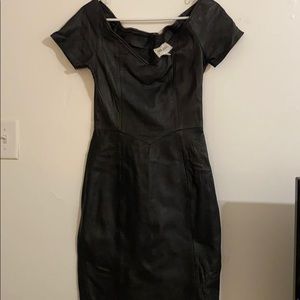 Hugo Buscati leather dress